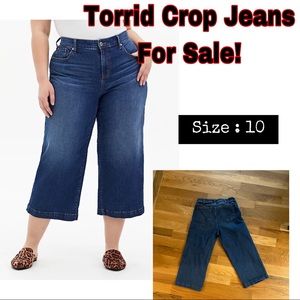 Torrid crop jeans size 10